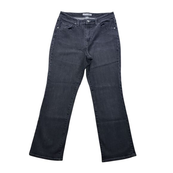 Chicos Facet SH Jeans Platinum Stretch Denim Gray 0.5 /6 Short - Picture 1 of 8